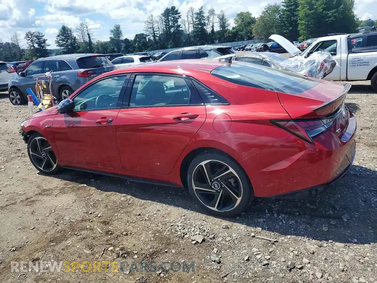 2 Фотография поврежденного автомобиля KMHLR4AF3MU190268 HYUNDAI ELANTRA 2021