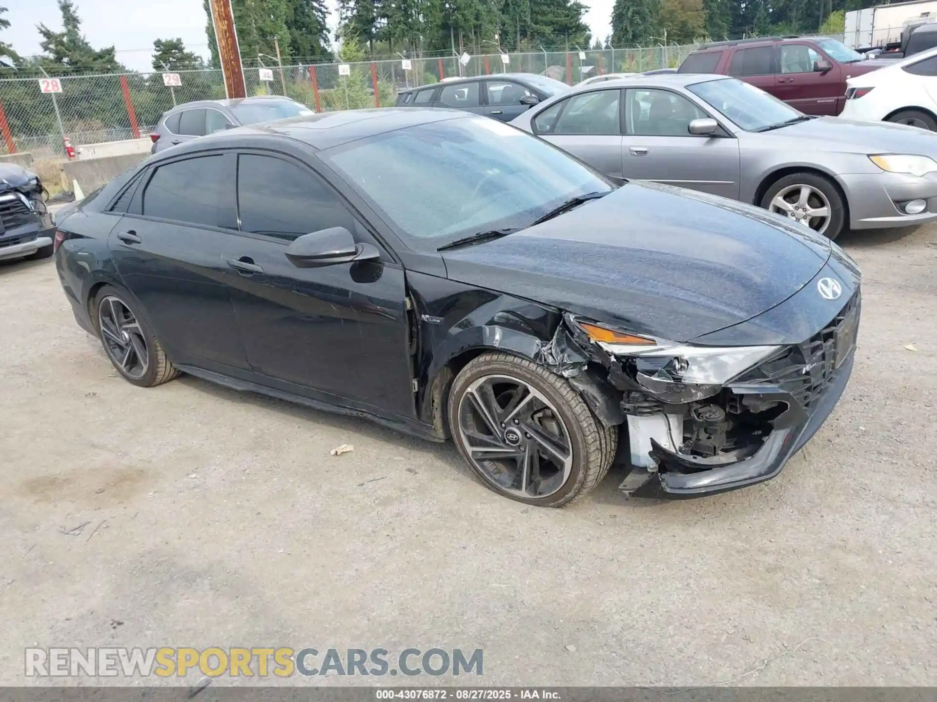 1 Photograph of a damaged car KMHLR4AF8MU181730 HYUNDAI ELANTRA 2021