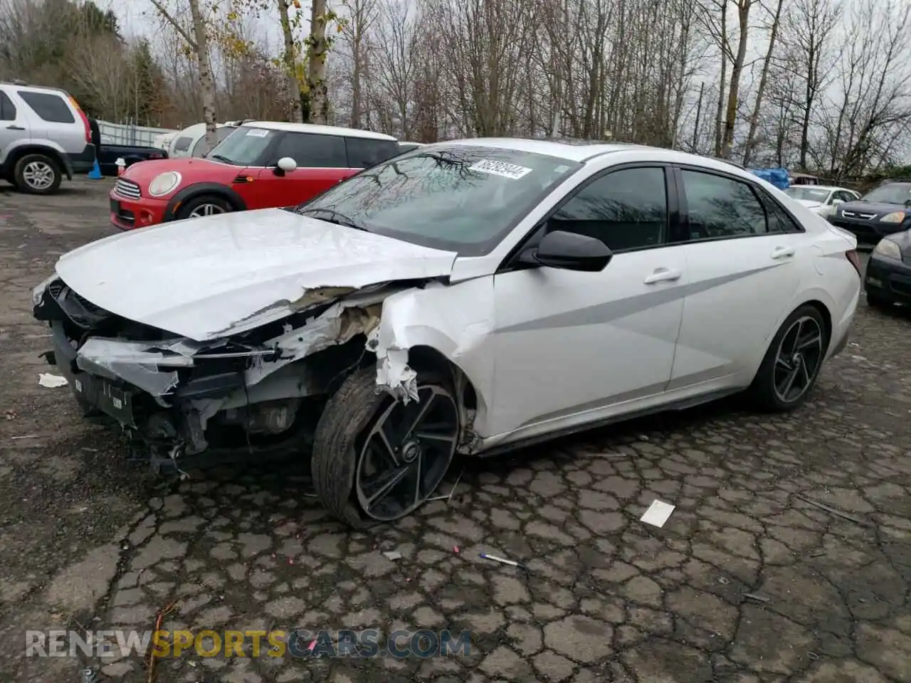 1 fotografías del automóvil dañado KMHLR4AF8MU188564 HYUNDAI ELANTRA 2021