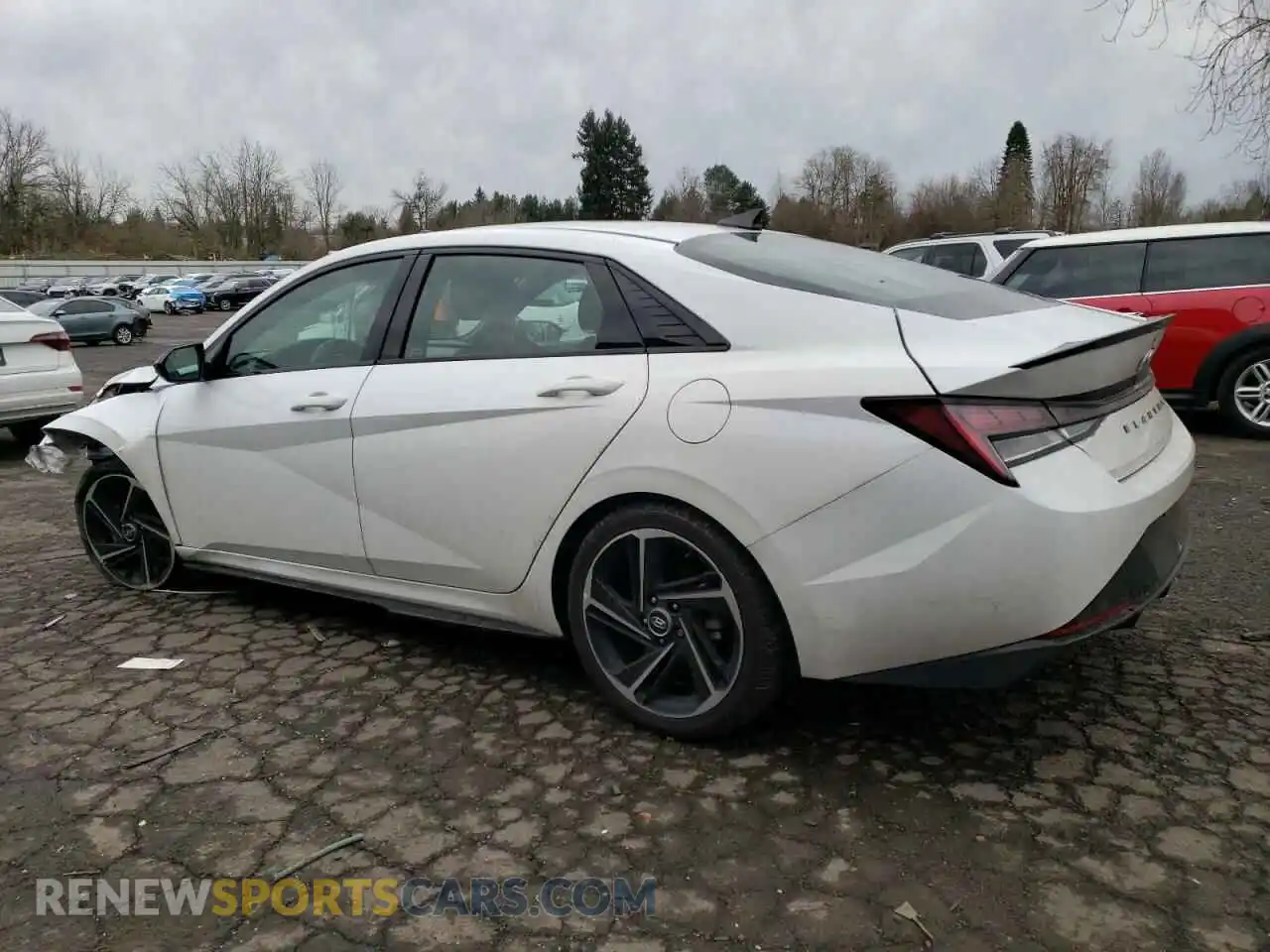 2 fotografías del automóvil dañado KMHLR4AF8MU188564 HYUNDAI ELANTRA 2021
