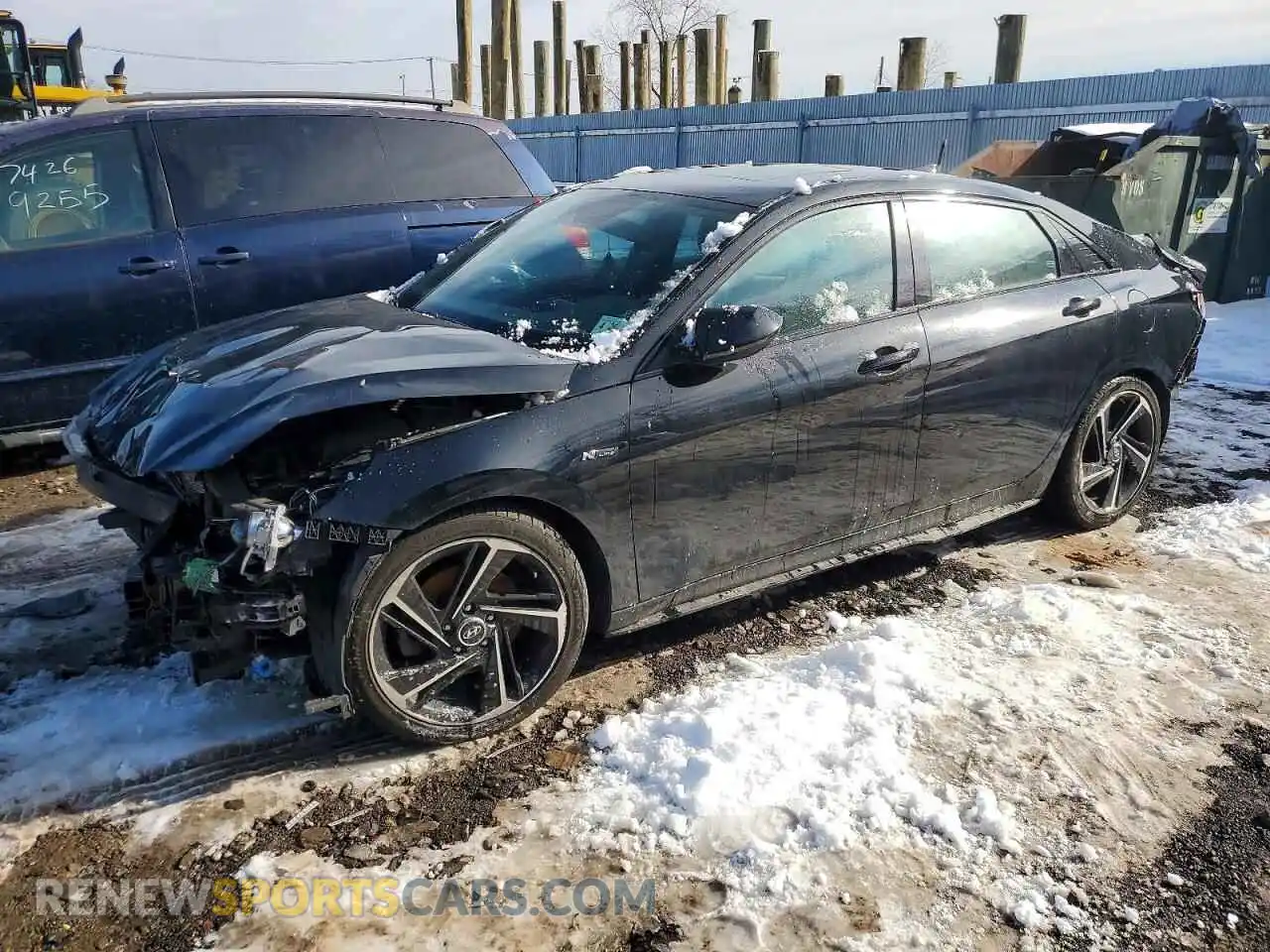 1 Photograph of a damaged car KMHLR4AFXMU147515 HYUNDAI ELANTRA 2021
