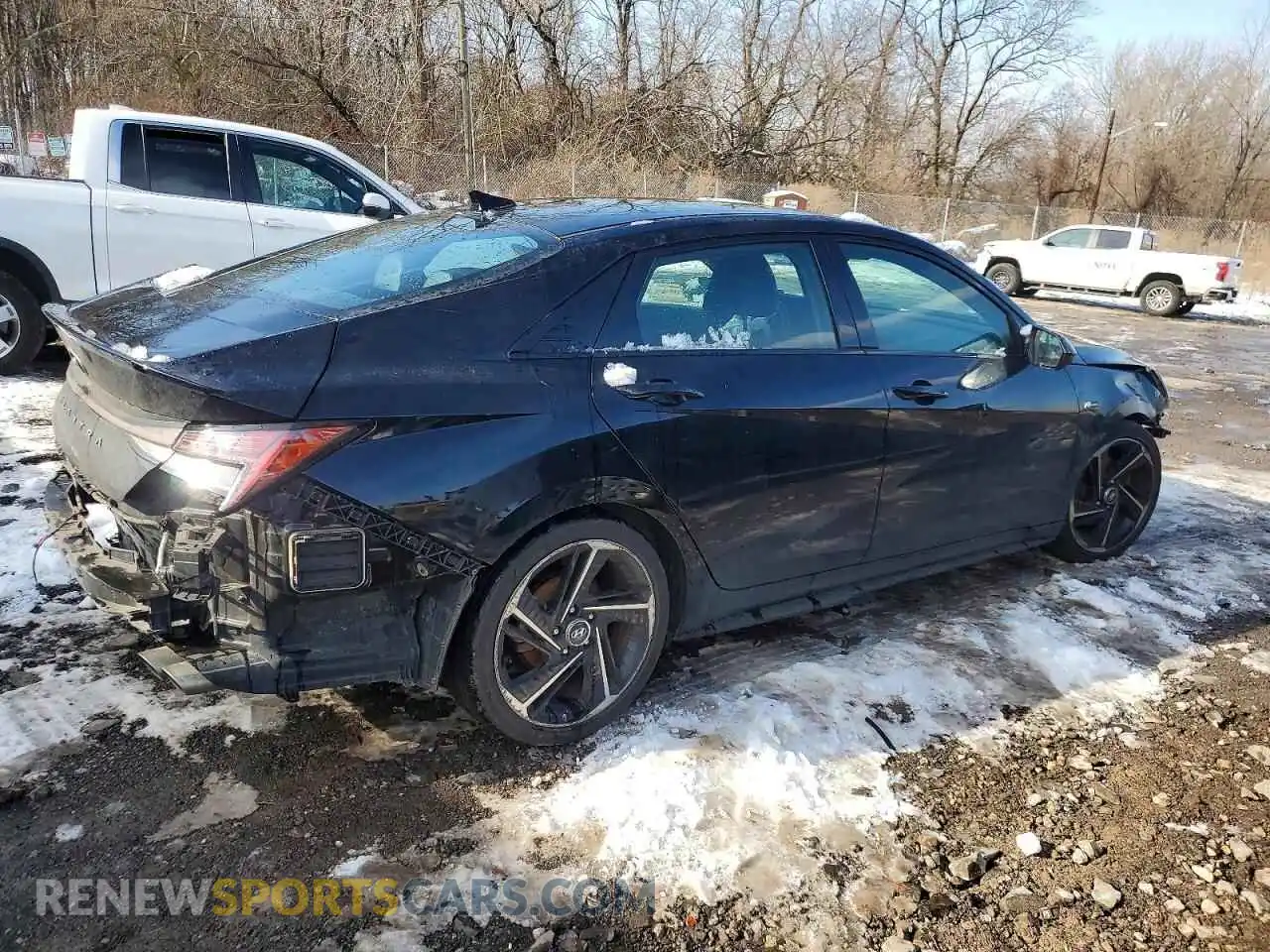 3 Photograph of a damaged car KMHLR4AFXMU147515 HYUNDAI ELANTRA 2021