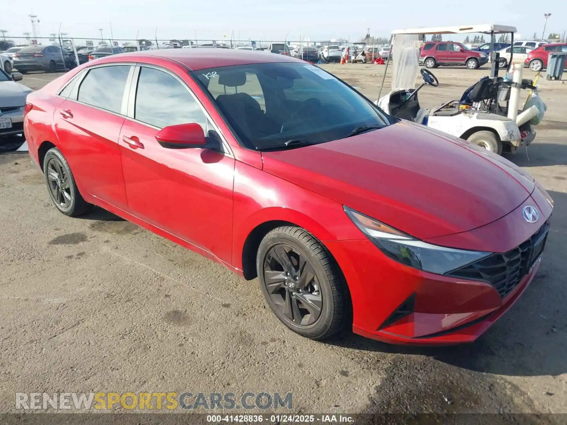 1 Photograph of a damaged car KMHLS4AG0MU068030 HYUNDAI ELANTRA 2021