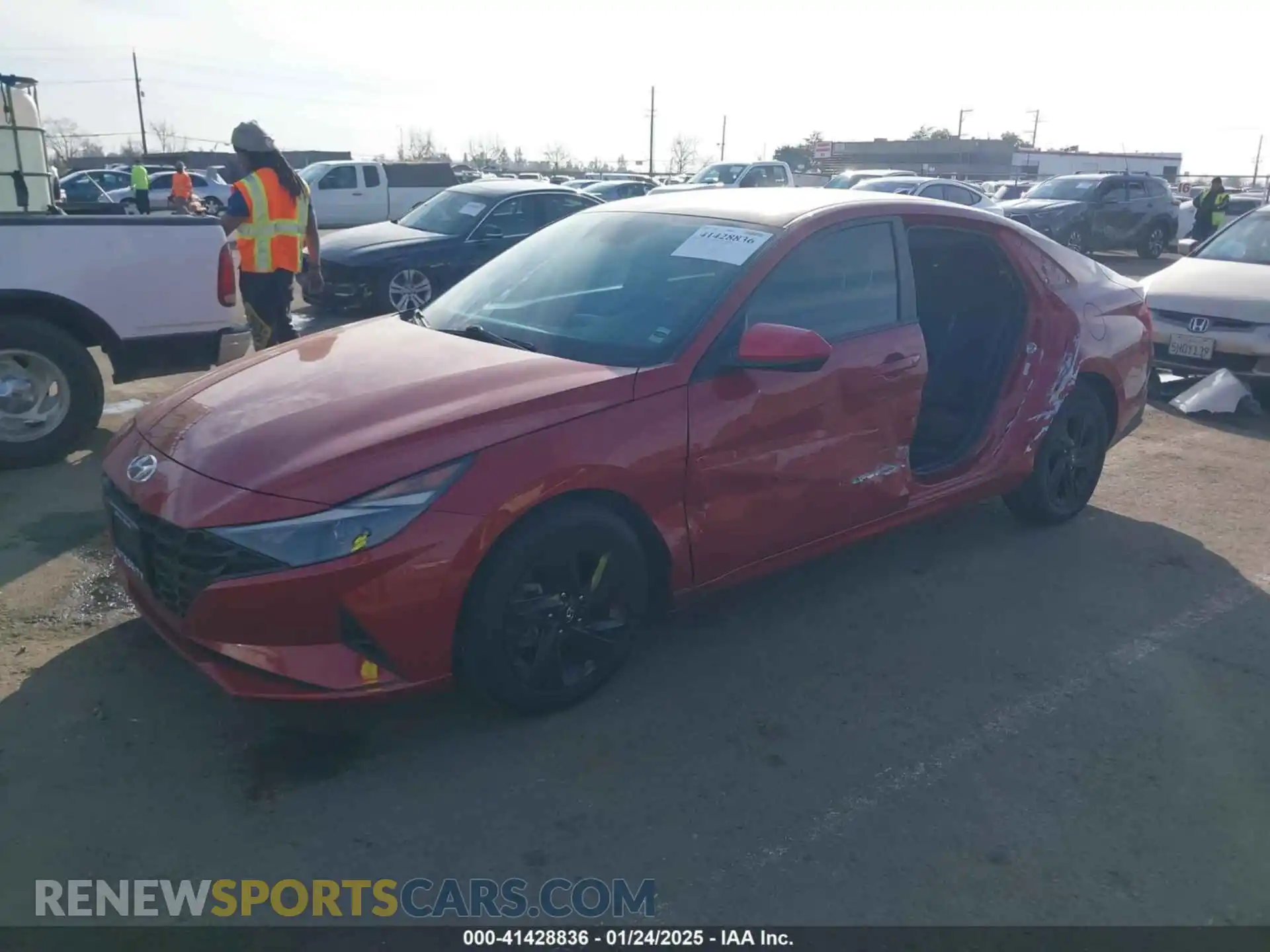 2 Photograph of a damaged car KMHLS4AG0MU068030 HYUNDAI ELANTRA 2021