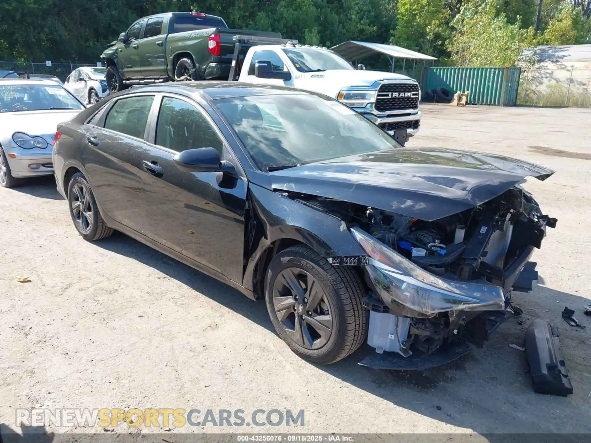 1 Photograph of a damaged car KMHLS4AG0MU095616 HYUNDAI ELANTRA 2021