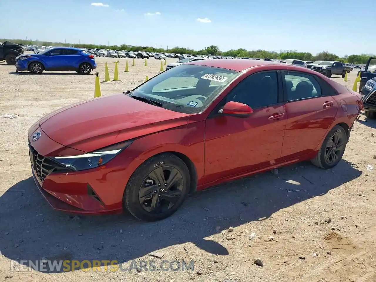 1 Photograph of a damaged car KMHLS4AG0MU109269 HYUNDAI ELANTRA 2021