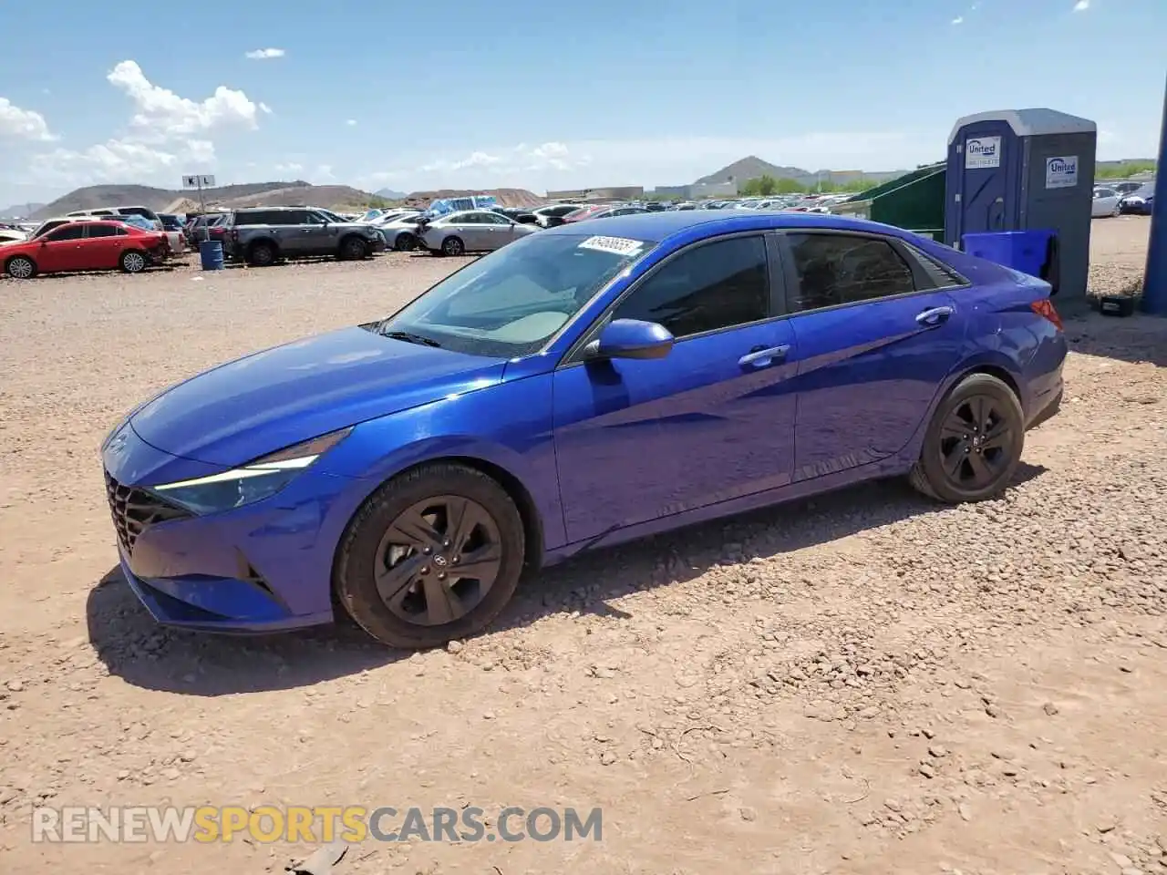 1 Photograph of a damaged car KMHLS4AG0MU138061 HYUNDAI ELANTRA 2021