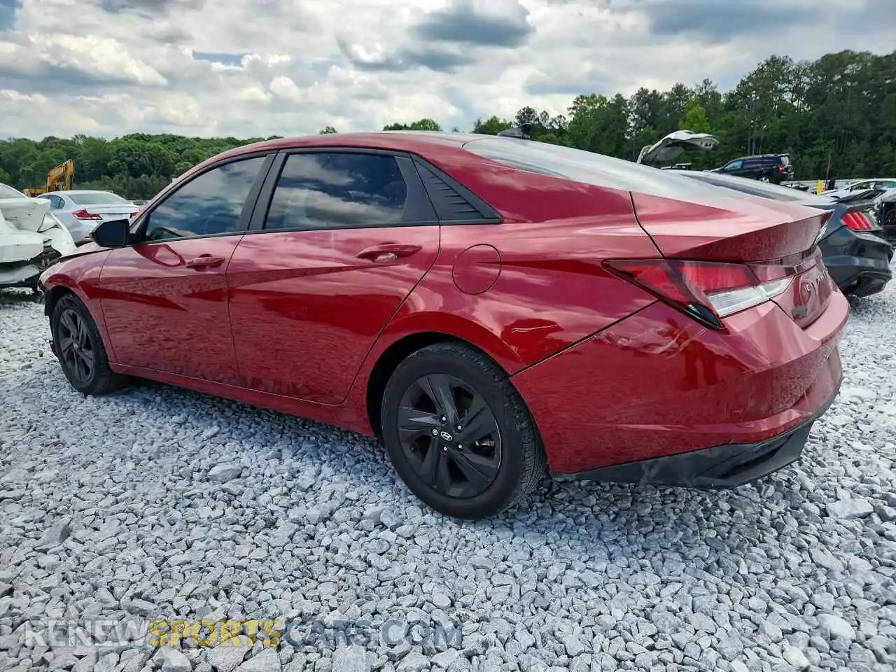 2 Photograph of a damaged car KMHLS4AG1MU122287 HYUNDAI ELANTRA 2021