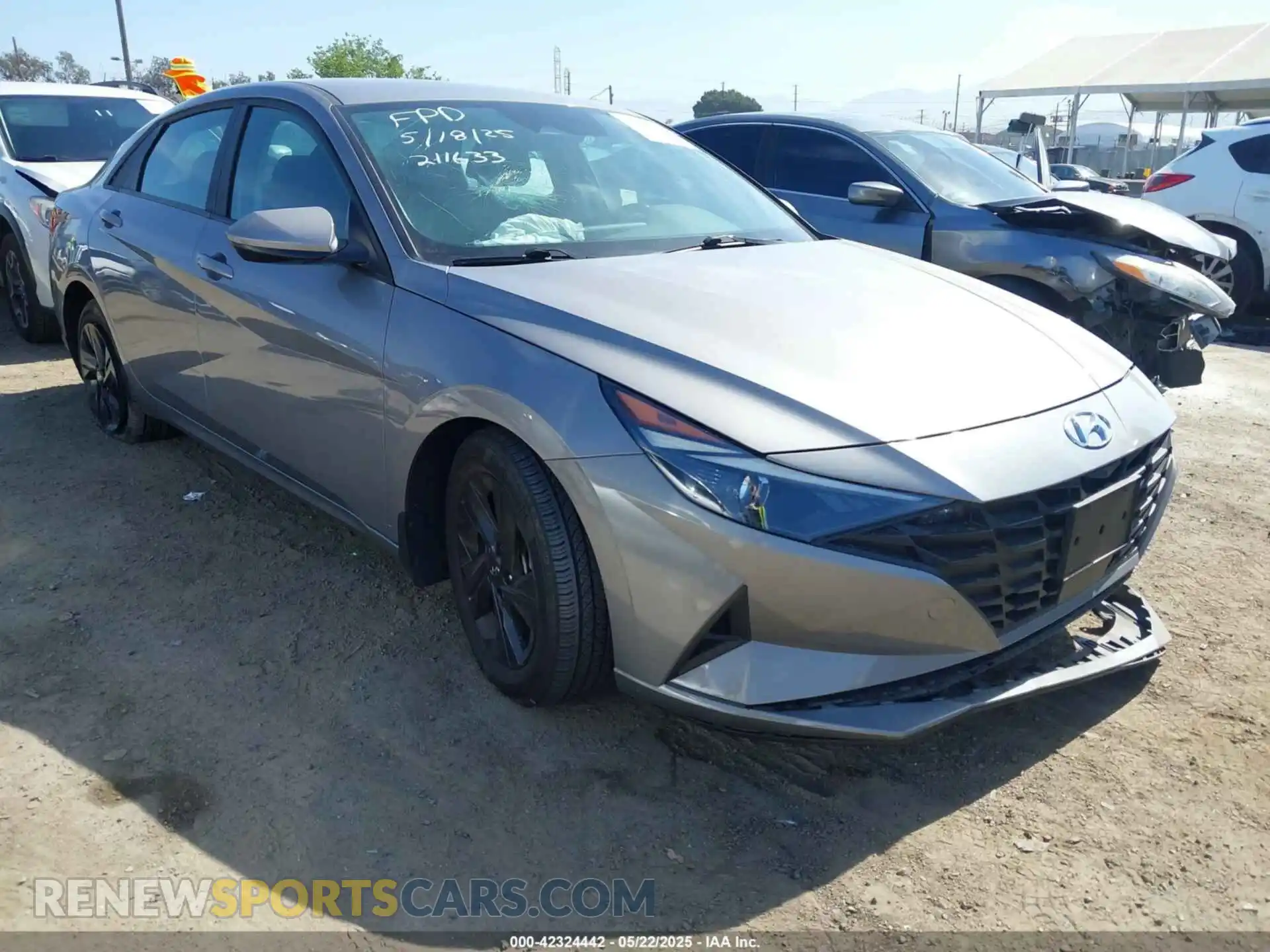 1 Photograph of a damaged car KMHLS4AG1MU211633 HYUNDAI ELANTRA 2021