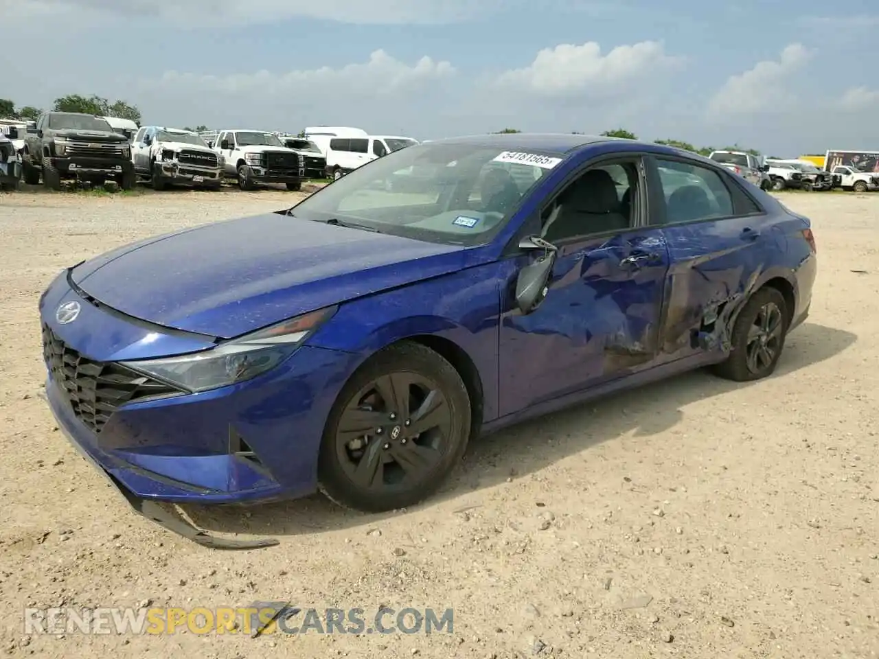 1 Photograph of a damaged car KMHLS4AG2MU105210 HYUNDAI ELANTRA 2021