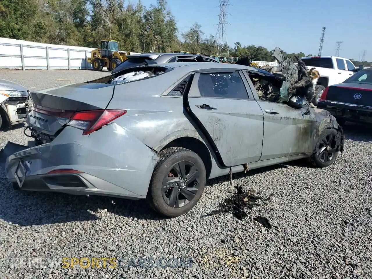 3 Photograph of a damaged car KMHLS4AG2MU125070 HYUNDAI ELANTRA 2021