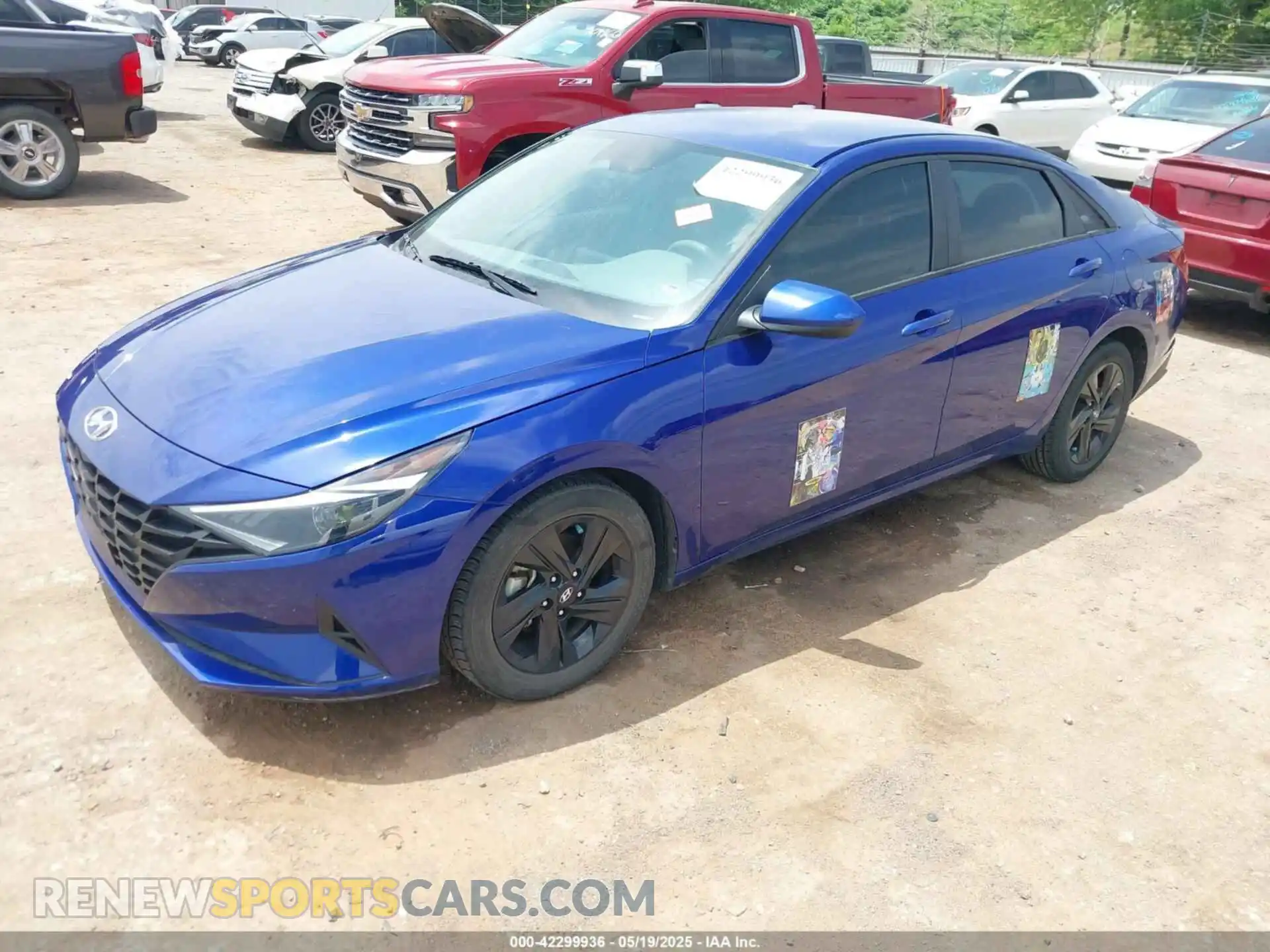 2 Photograph of a damaged car KMHLS4AG2MU196155 HYUNDAI ELANTRA 2021