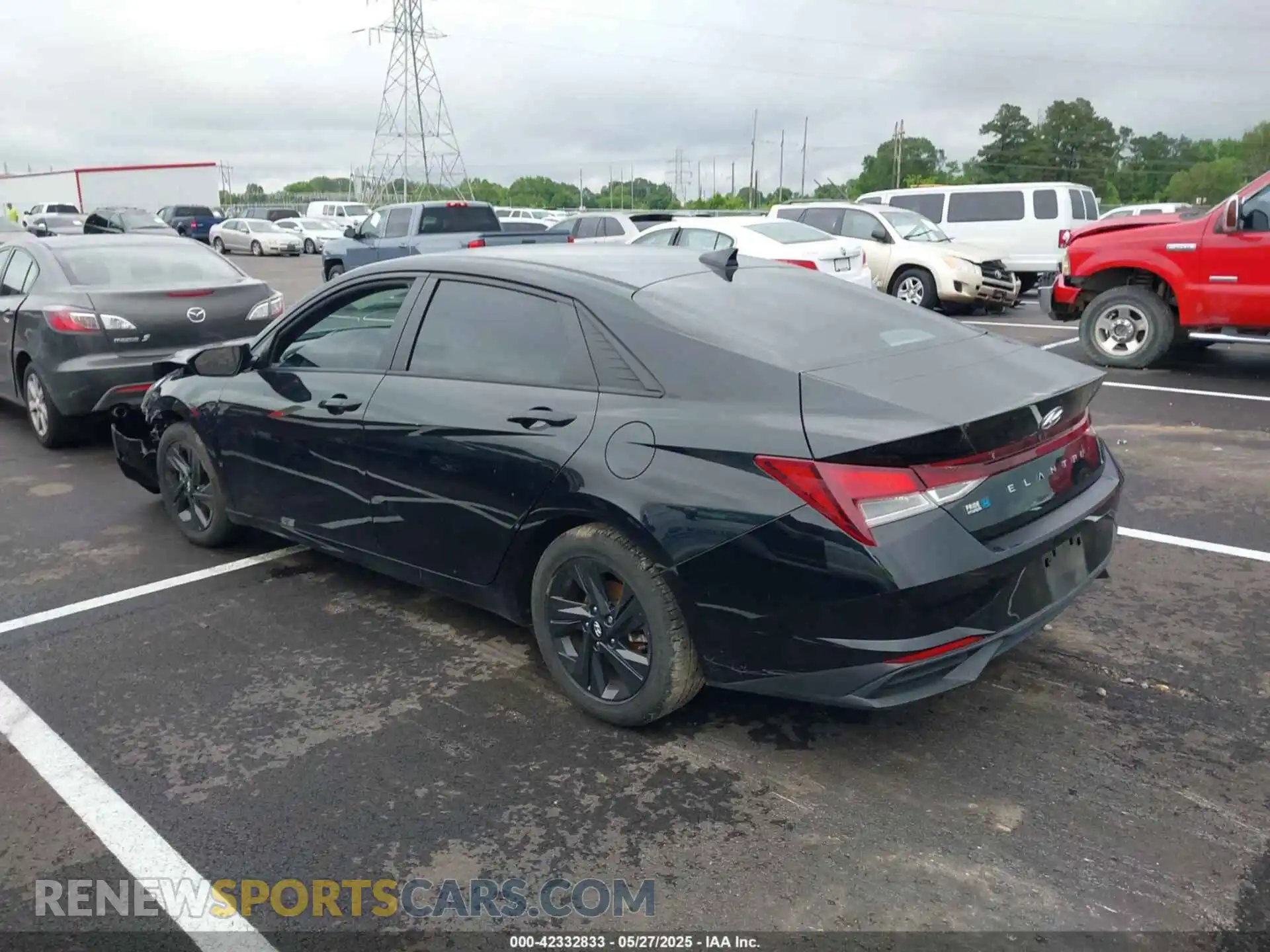 3 Фотография поврежденного автомобиля KMHLS4AG3MU063551 HYUNDAI ELANTRA 2021