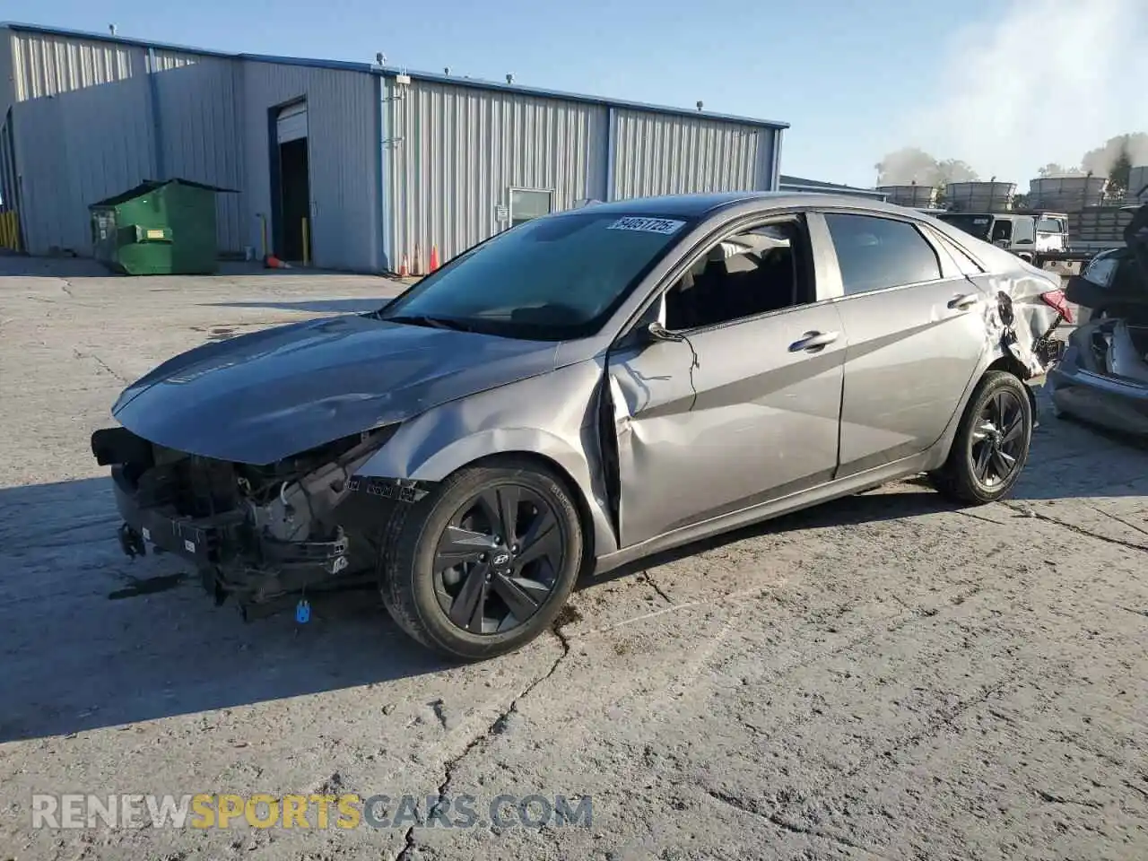 1 Photograph of a damaged car KMHLS4AG3MU127653 HYUNDAI ELANTRA 2021
