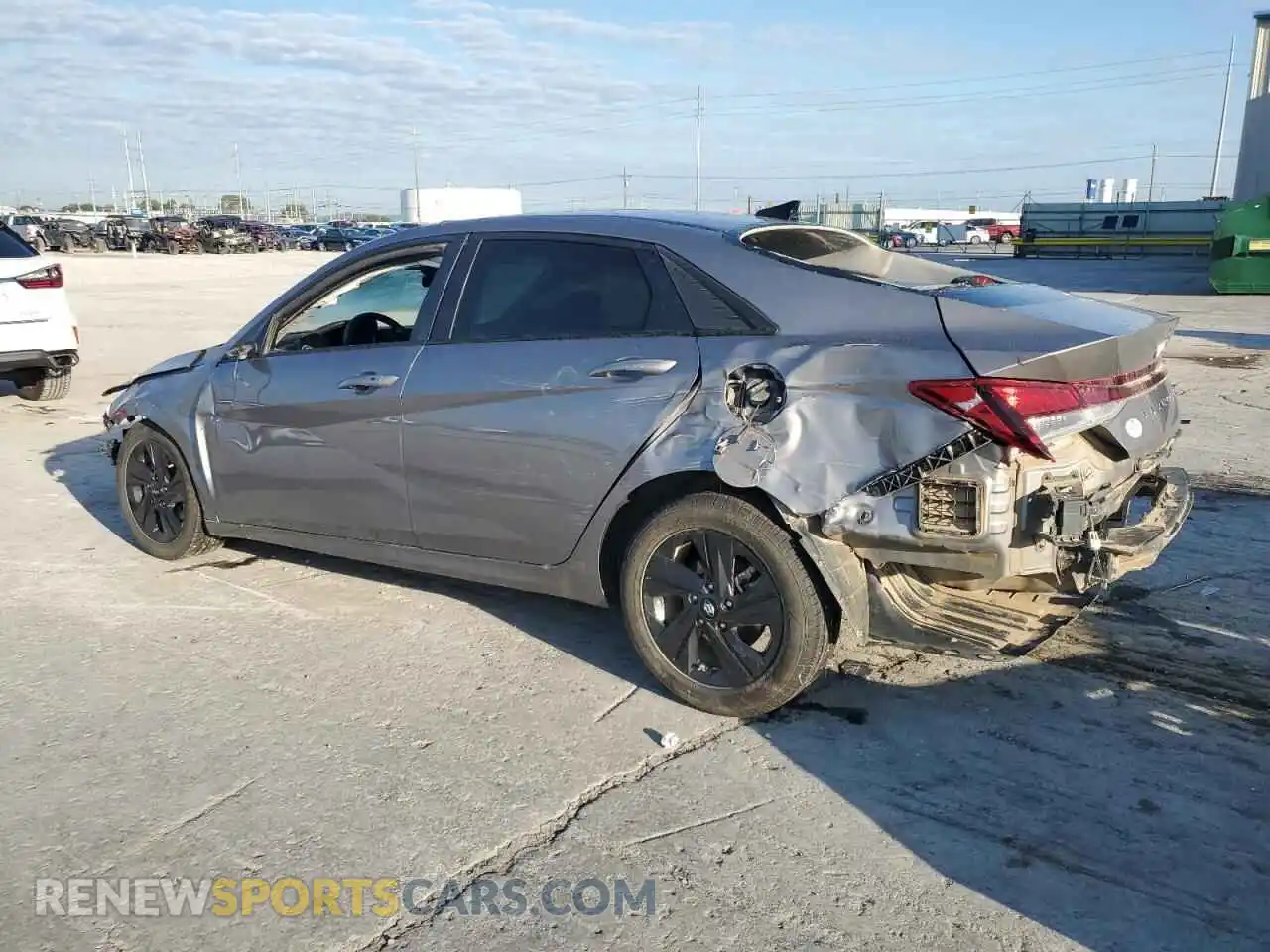 2 Photograph of a damaged car KMHLS4AG3MU127653 HYUNDAI ELANTRA 2021