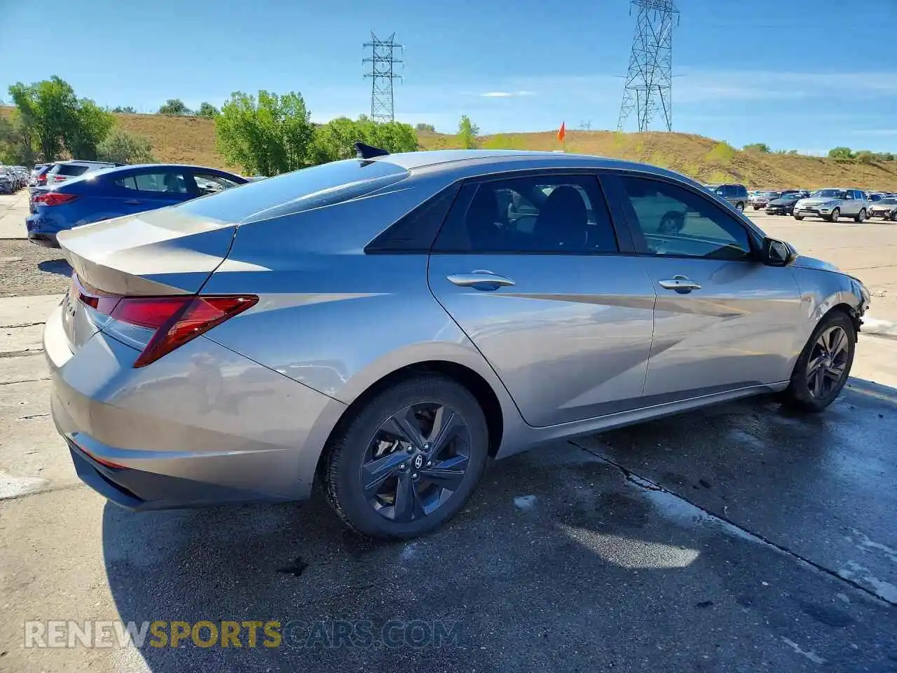 3 Photograph of a damaged car KMHLS4AG3MU190395 HYUNDAI ELANTRA 2021