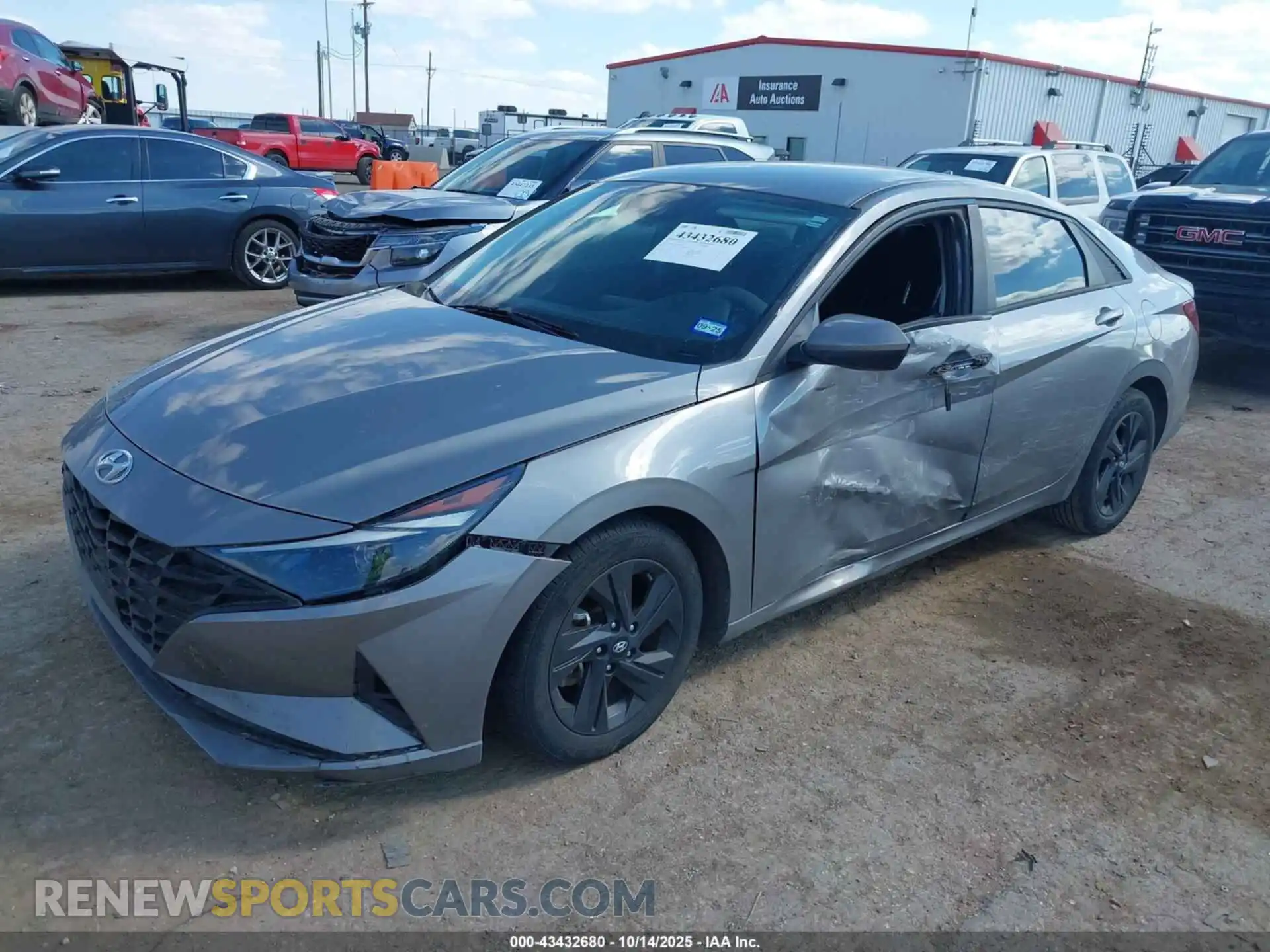 2 Photograph of a damaged car KMHLS4AG5MU128075 HYUNDAI ELANTRA 2021