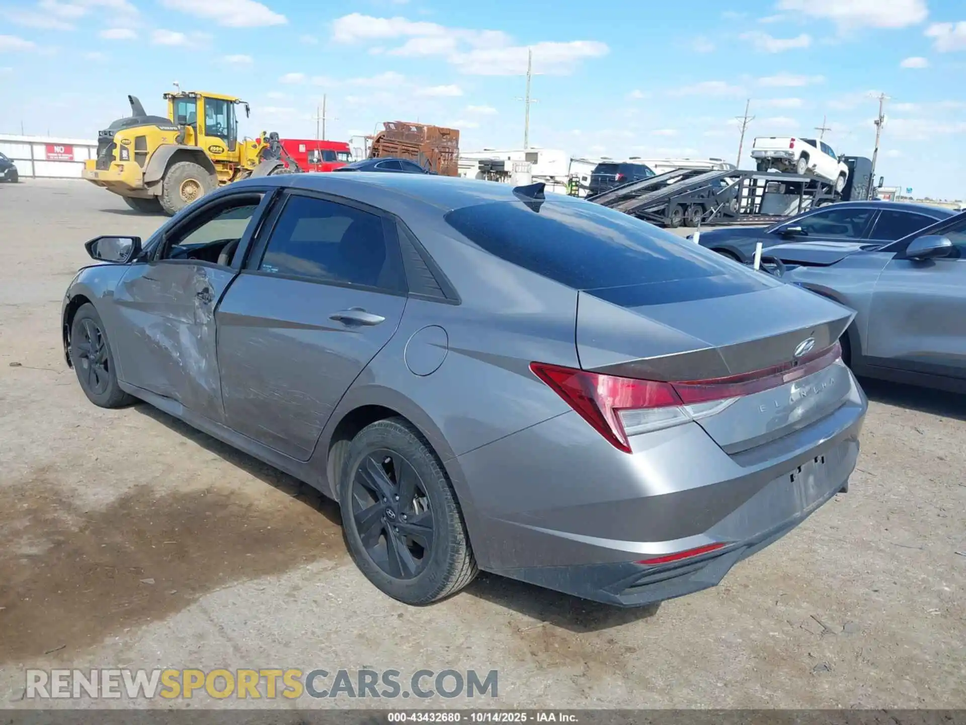 3 Photograph of a damaged car KMHLS4AG5MU128075 HYUNDAI ELANTRA 2021