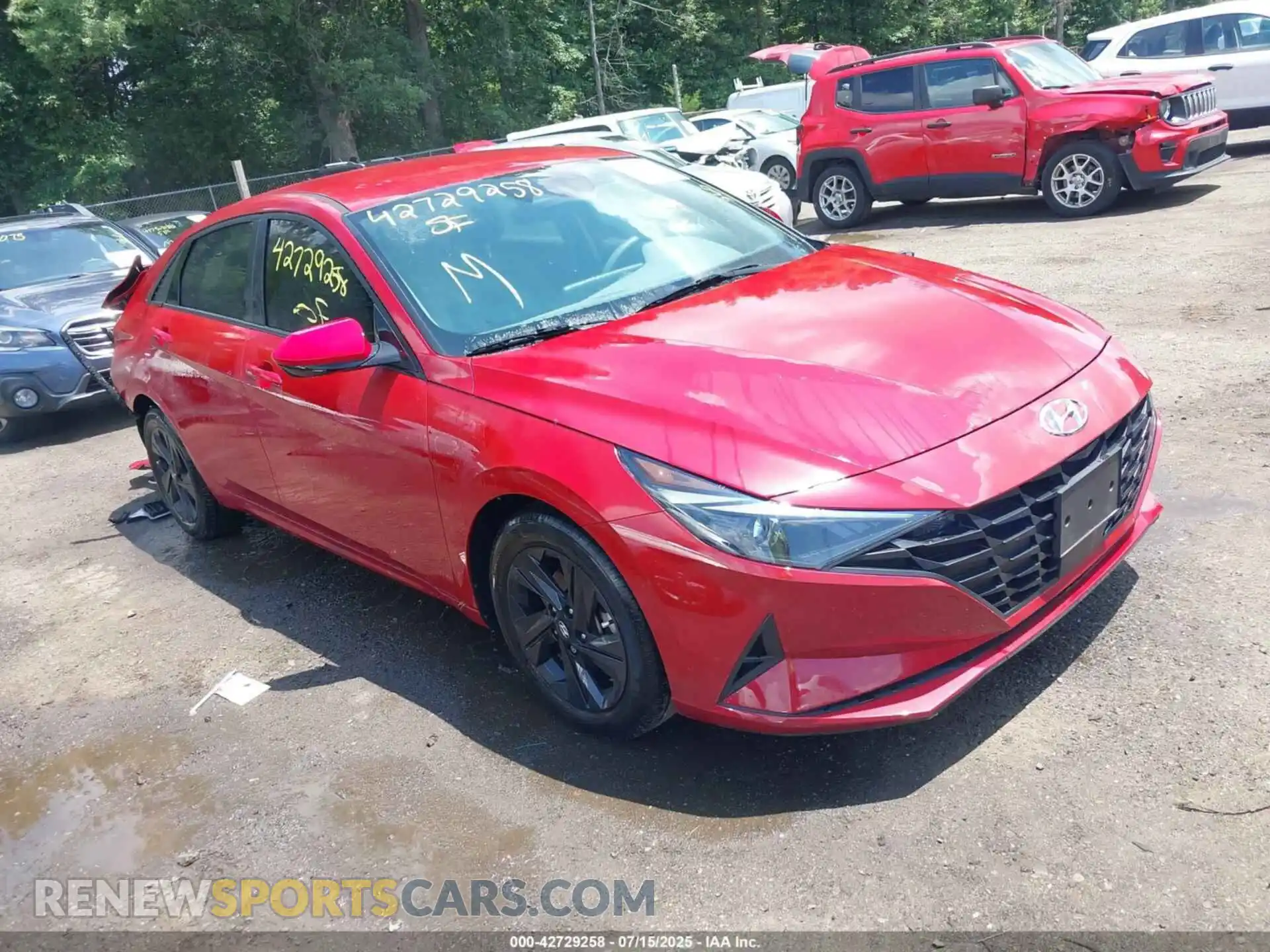 1 Photograph of a damaged car KMHLS4AG6MU188348 HYUNDAI ELANTRA 2021