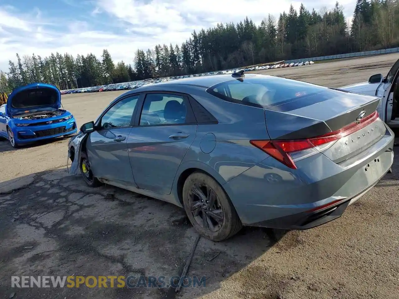 2 Photograph of a damaged car KMHLS4AG7MU188679 HYUNDAI ELANTRA 2021