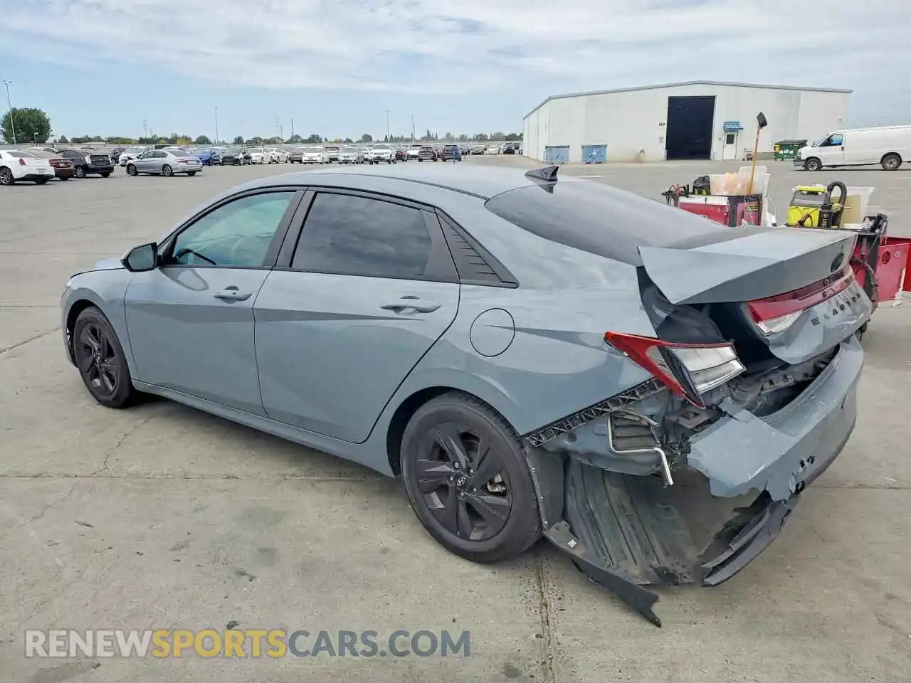 2 Photograph of a damaged car KMHLS4AG7MU193672 HYUNDAI ELANTRA 2021