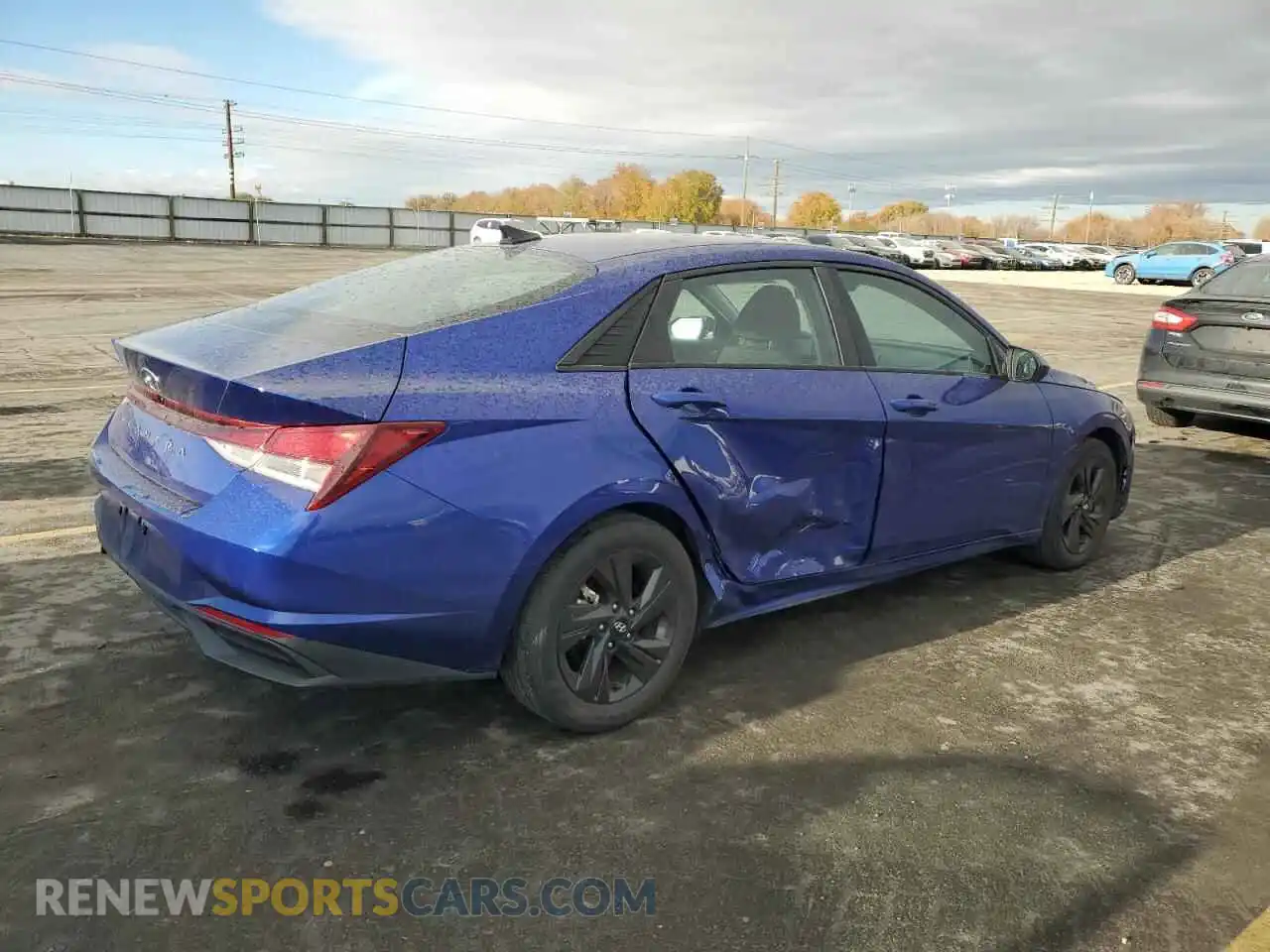 3 Photograph of a damaged car KMHLS4AG8MU101890 HYUNDAI ELANTRA 2021