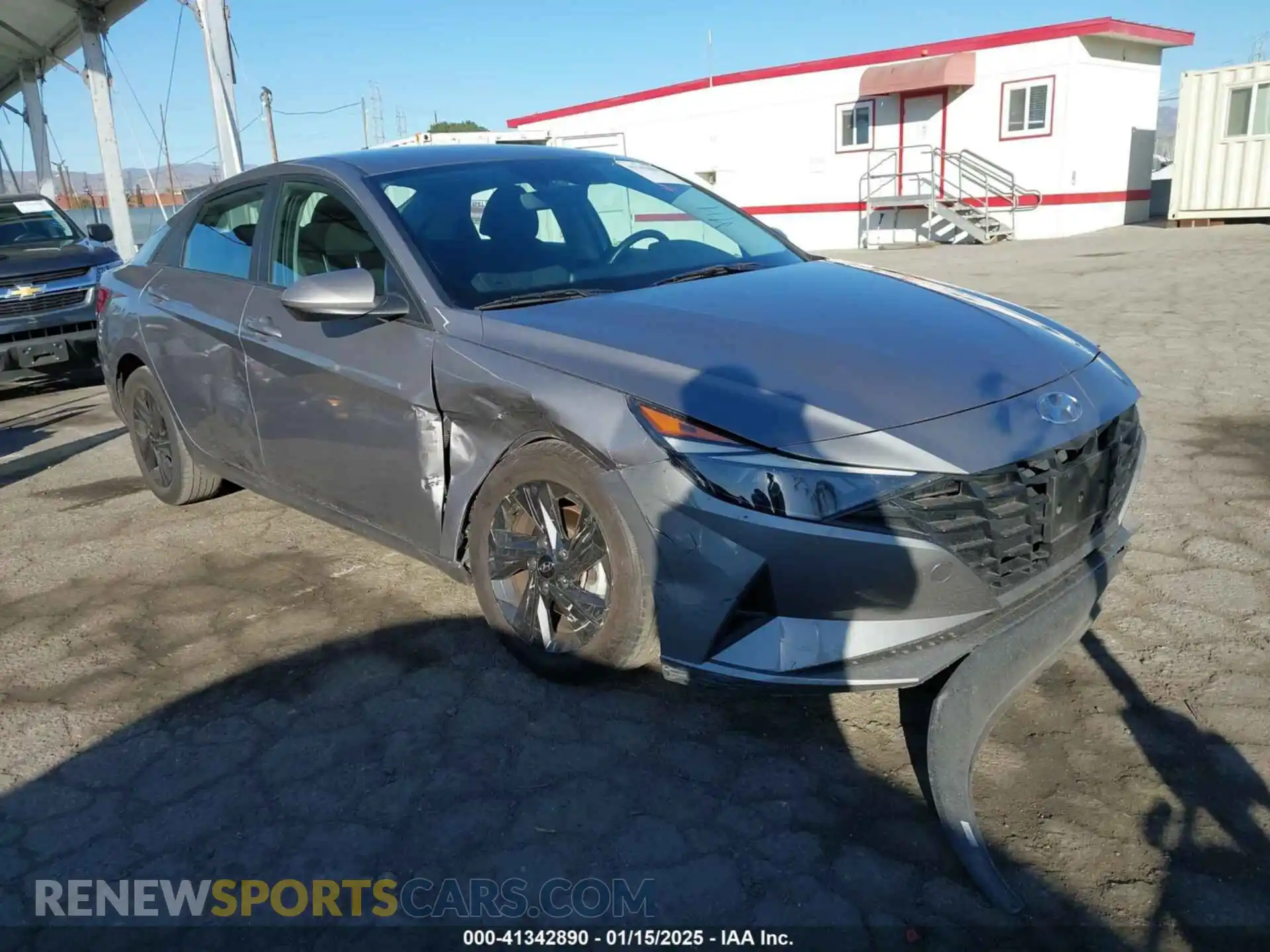 1 Photograph of a damaged car KMHLS4AG8MU211533 HYUNDAI ELANTRA 2021