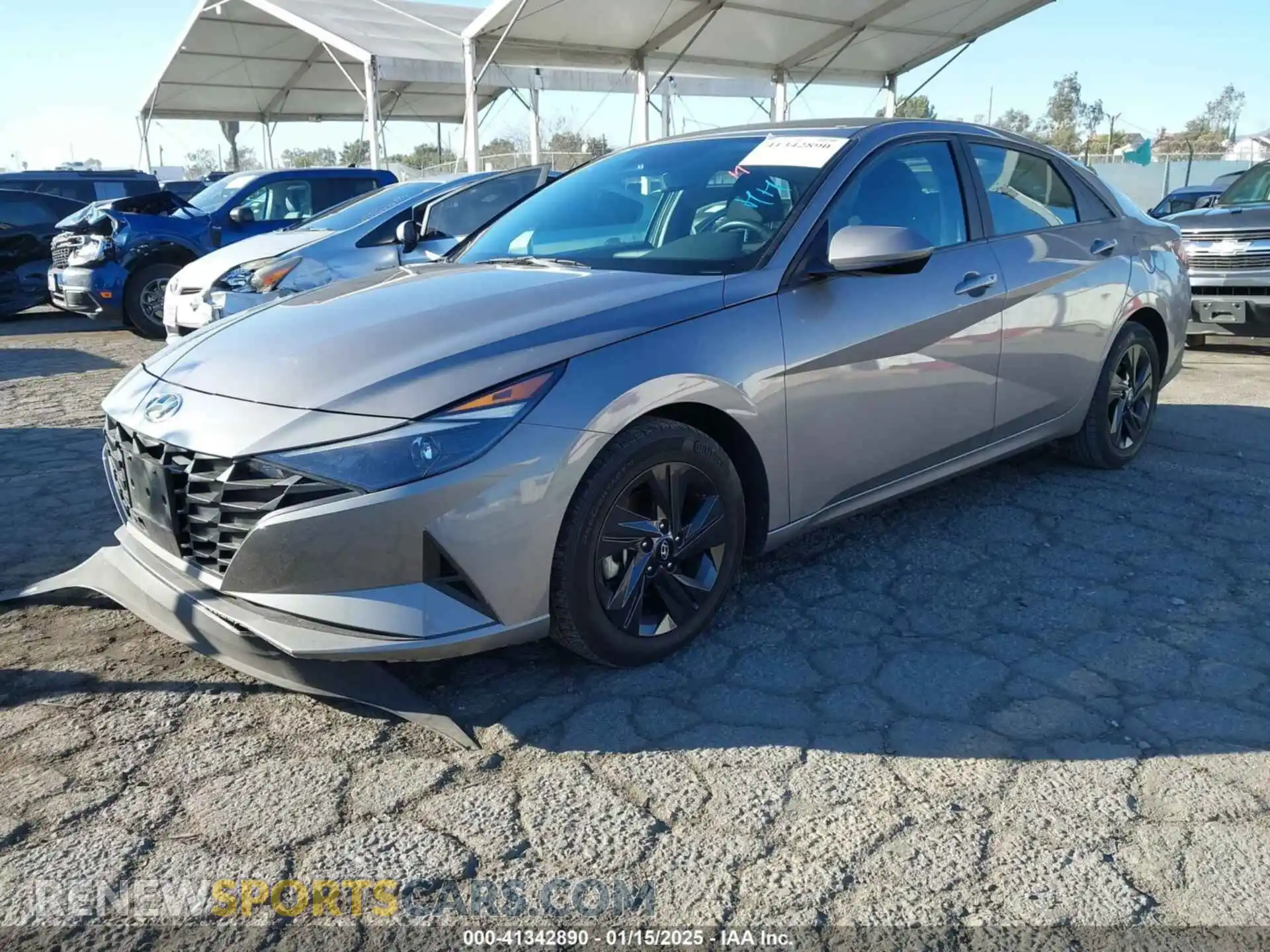 2 Photograph of a damaged car KMHLS4AG8MU211533 HYUNDAI ELANTRA 2021