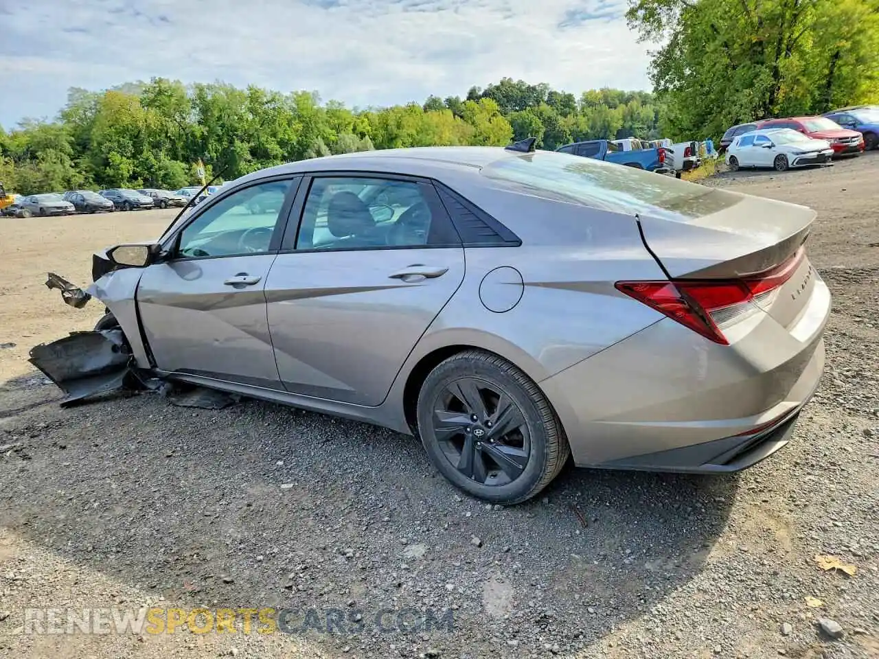 2 fotografías del automóvil dañado KMHLS4AG9MU066700 HYUNDAI ELANTRA 2021
