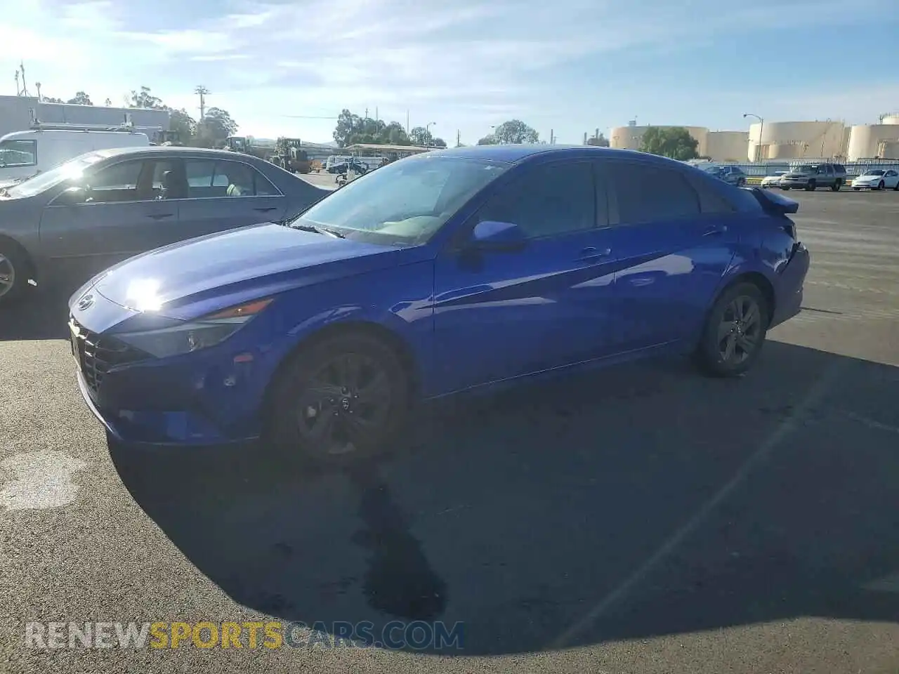 1 Photograph of a damaged car KMHLS4AG9MU097879 HYUNDAI ELANTRA 2021