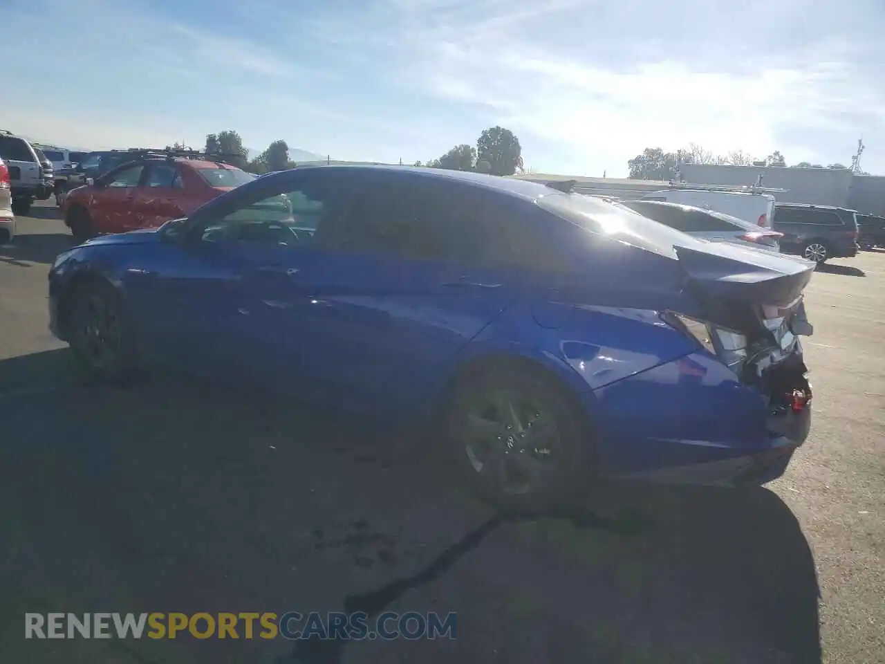 2 Photograph of a damaged car KMHLS4AG9MU097879 HYUNDAI ELANTRA 2021
