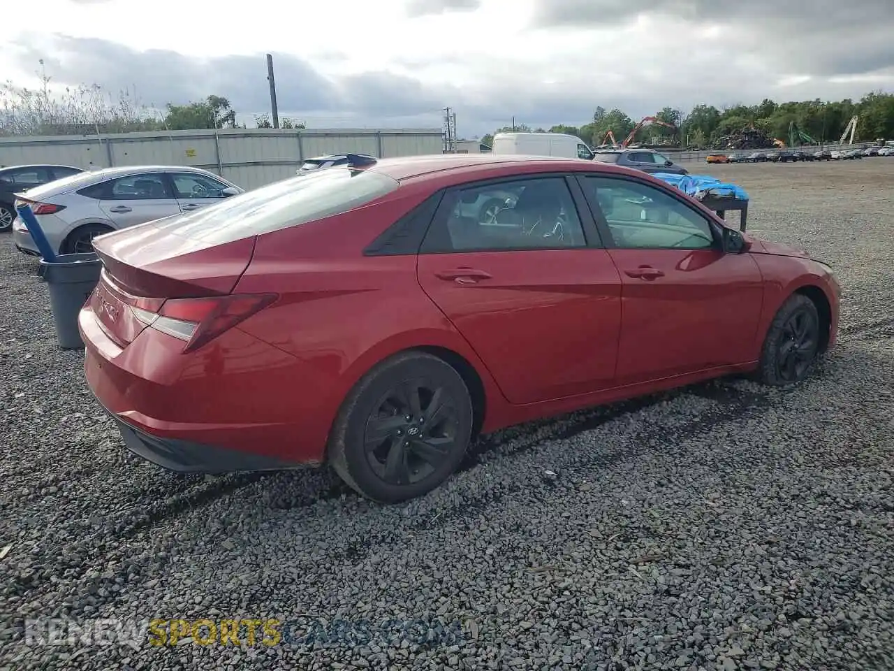 3 fotografías del automóvil dañado KMHLS4AG9MU105186 HYUNDAI ELANTRA 2021