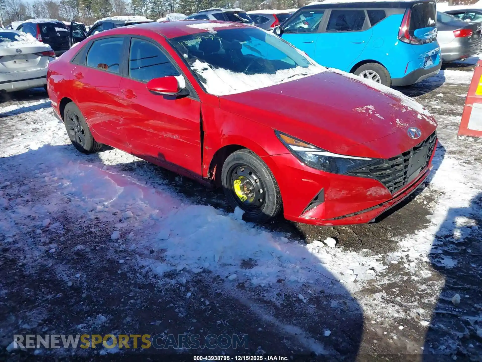 1 Photograph of a damaged car KMHLS4AGXMU067807 HYUNDAI ELANTRA 2021