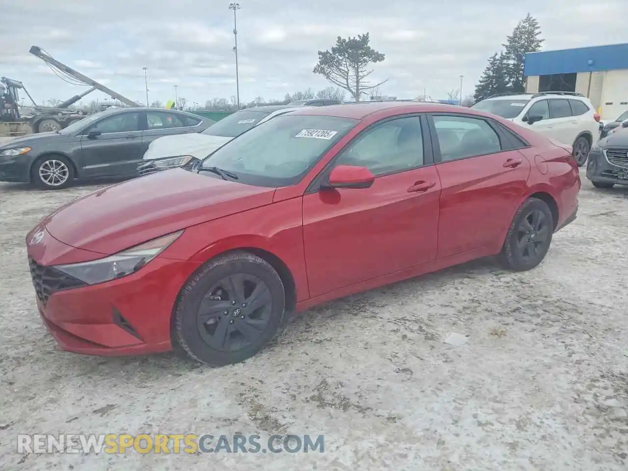 1 Photograph of a damaged car KMHLS4AGXMU179250 HYUNDAI ELANTRA 2021