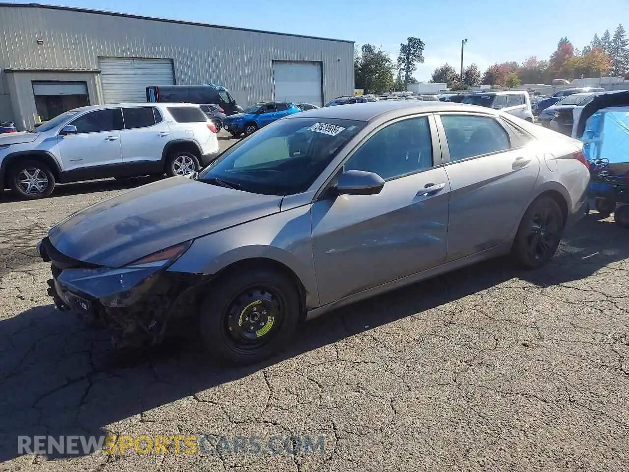 1 Photograph of a damaged car KMHLS4AGXMU191284 HYUNDAI ELANTRA 2021