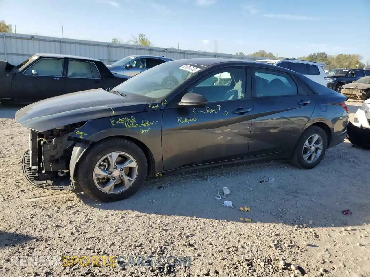 1 Photograph of a damaged car 5NPLL4AG4NH073678 HYUNDAI ELANTRA 2022