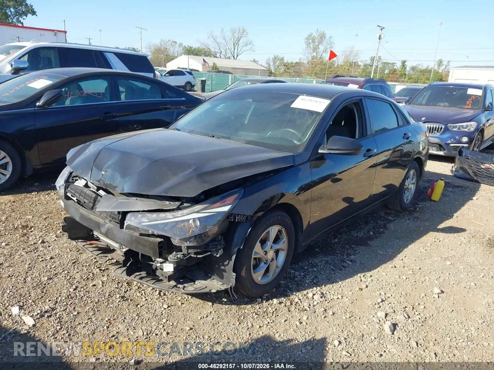 2 fotografías del automóvil dañado 5NPLL4AG6NH053271 HYUNDAI ELANTRA 2022