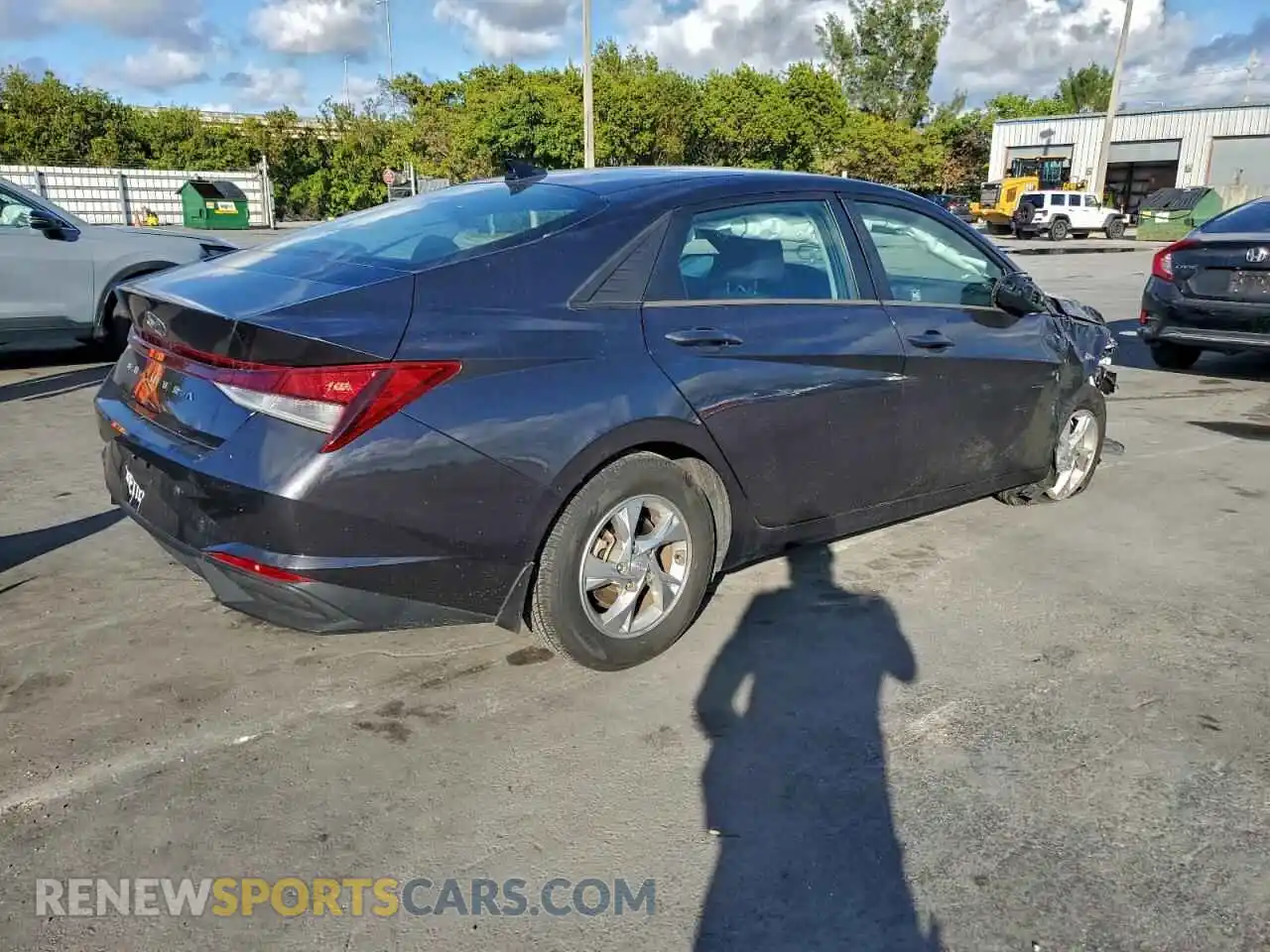 3 fotografías del automóvil dañado 5NPLL4AG6NH061855 HYUNDAI ELANTRA 2022