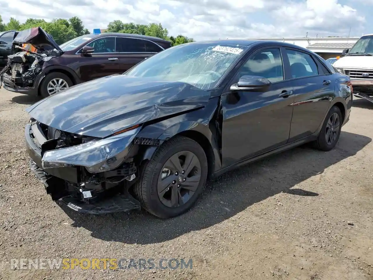 1 Photograph of a damaged car 5NPLM4AGXNH082138 HYUNDAI ELANTRA 2022
