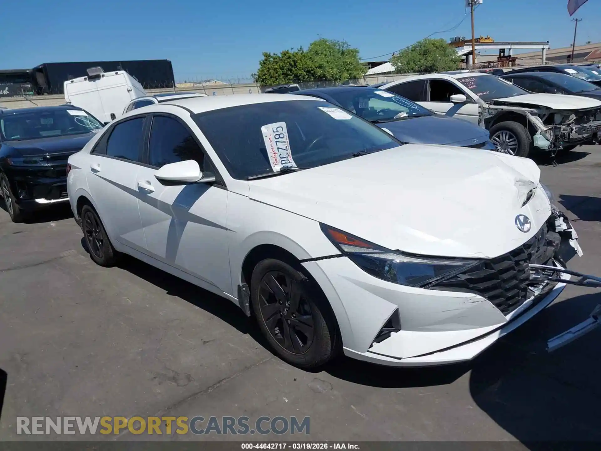 1 fotografías del automóvil dañado 5NPLS4AG7NH080112 HYUNDAI ELANTRA 2022