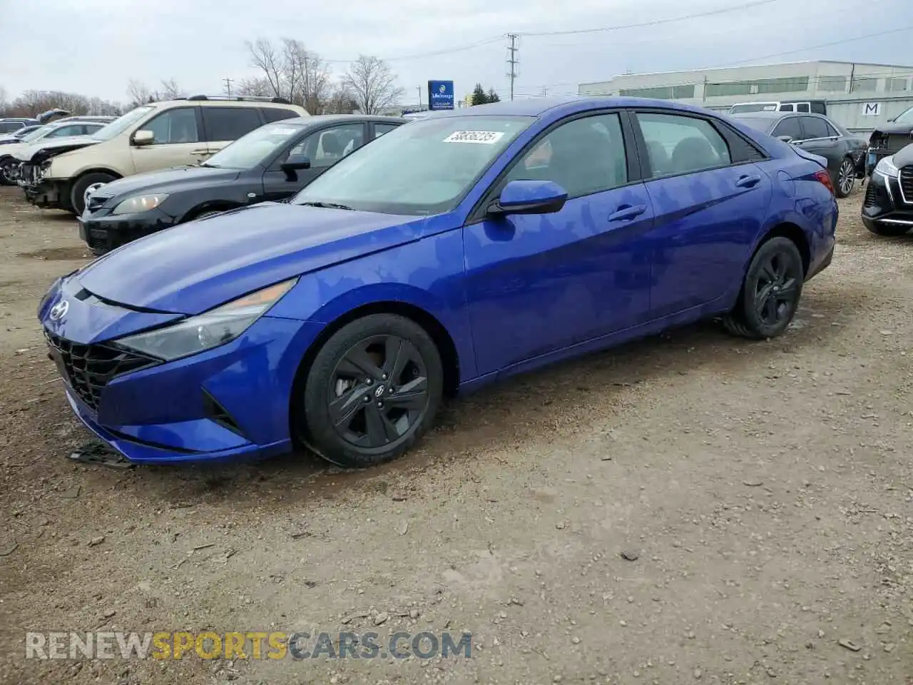 1 Photograph of a damaged car KMHLM4AG4NU321006 HYUNDAI ELANTRA 2022