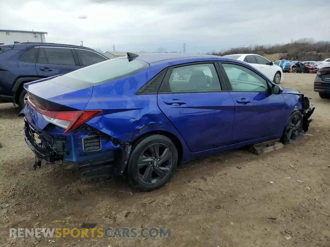 3 Photograph of a damaged car KMHLM4AG4NU321006 HYUNDAI ELANTRA 2022