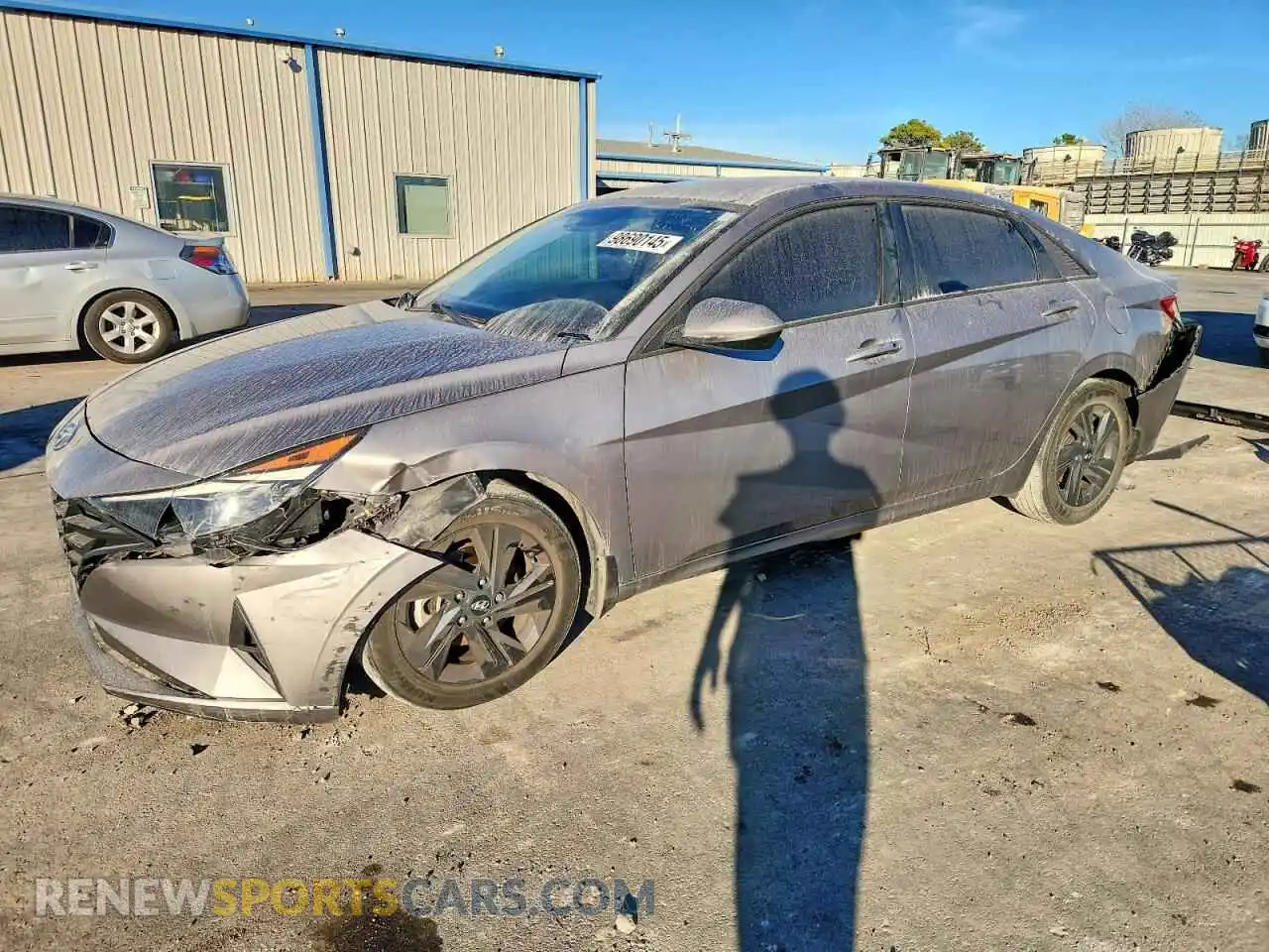 1 Photograph of a damaged car KMHLM4AG8NU321123 HYUNDAI ELANTRA 2022