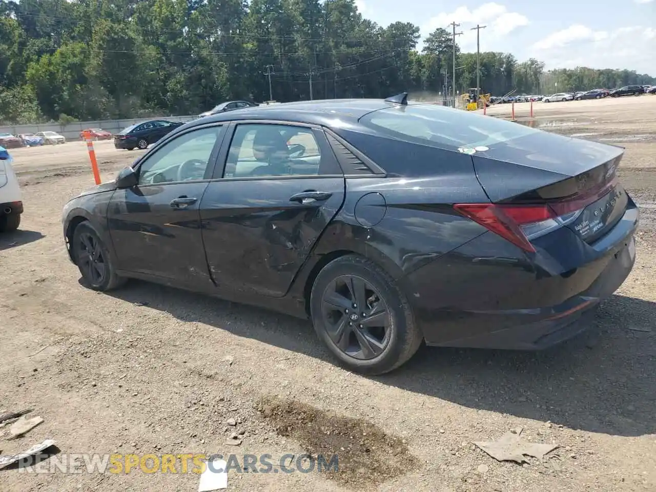 2 fotografías del automóvil dañado KMHLS4AG9NU347316 HYUNDAI ELANTRA 2022