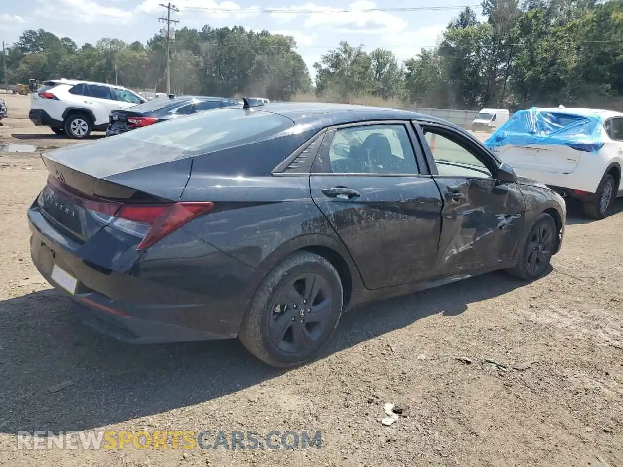 3 fotografías del automóvil dañado KMHLS4AG9NU347316 HYUNDAI ELANTRA 2022