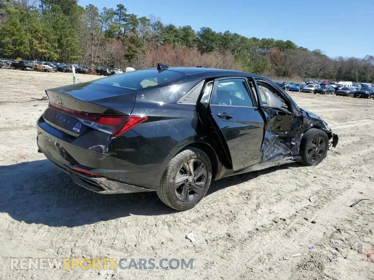 3 fotografías del automóvil dañado 5NPLM4AG3PH101891 HYUNDAI ELANTRA 2023