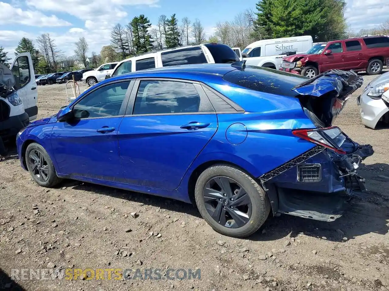 2 Photograph of a damaged car 5NPLM4AG5PH091574 HYUNDAI ELANTRA 2023