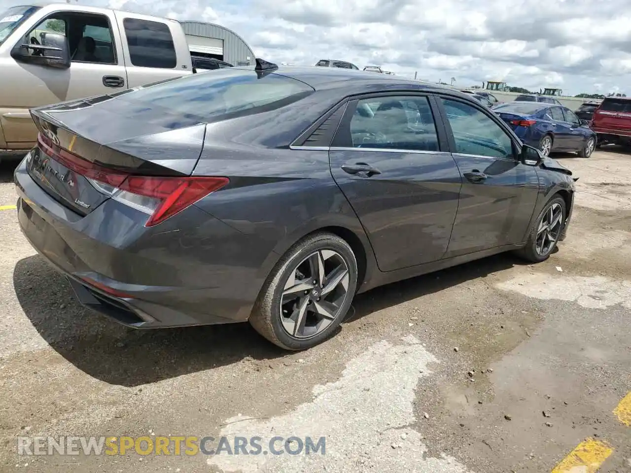 3 fotografías del automóvil dañado 5NPLP4AG3PH097350 HYUNDAI ELANTRA 2023