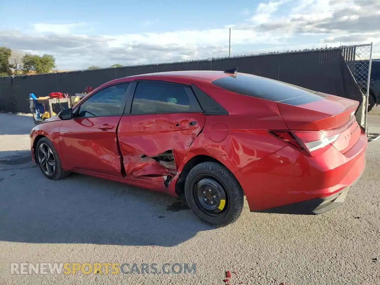 2 Photograph of a damaged car 5NPLS4AG0PH088281 HYUNDAI ELANTRA 2023