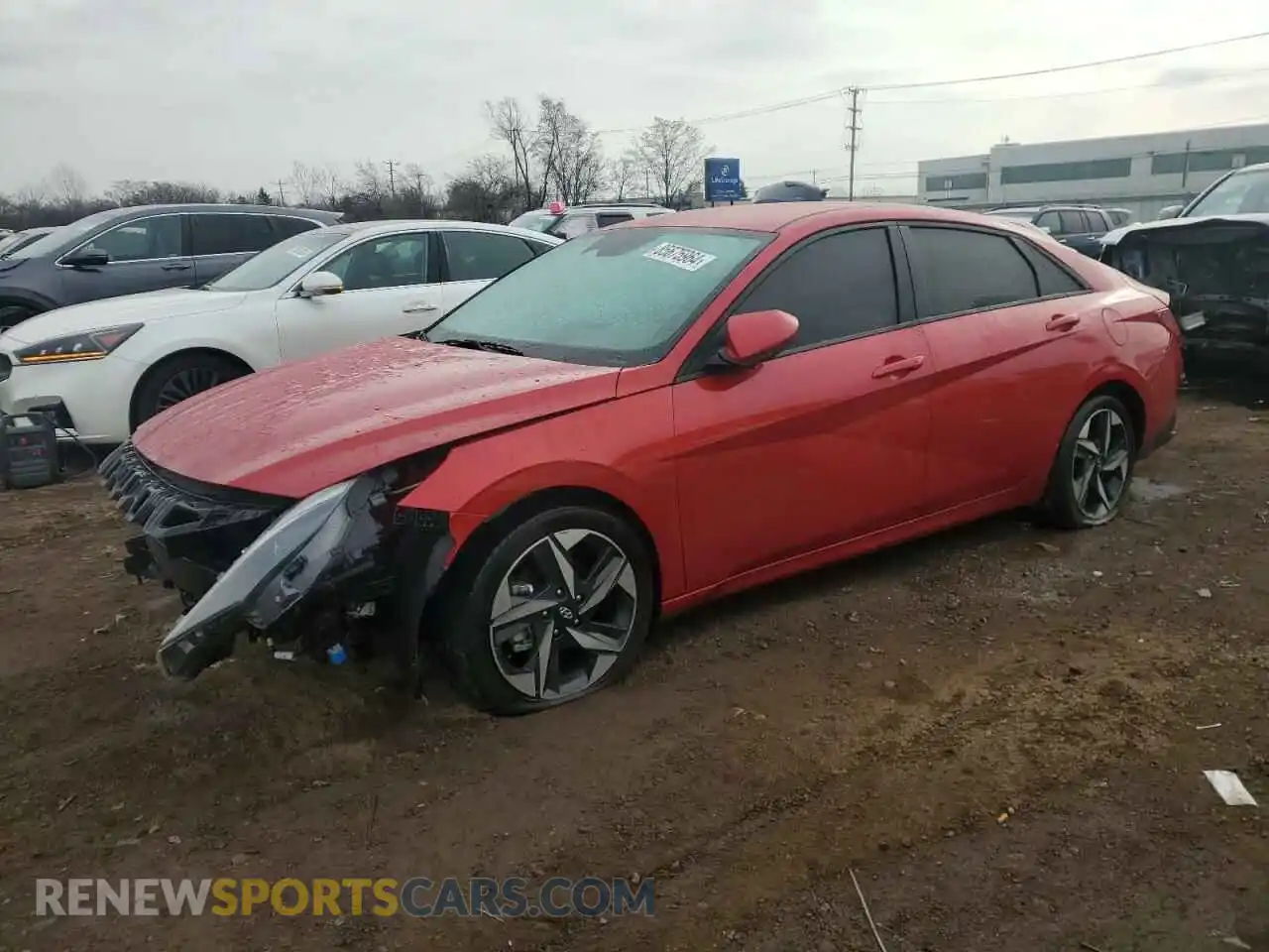 1 Photograph of a damaged car 5NPLS4AG5PH116575 HYUNDAI ELANTRA 2023